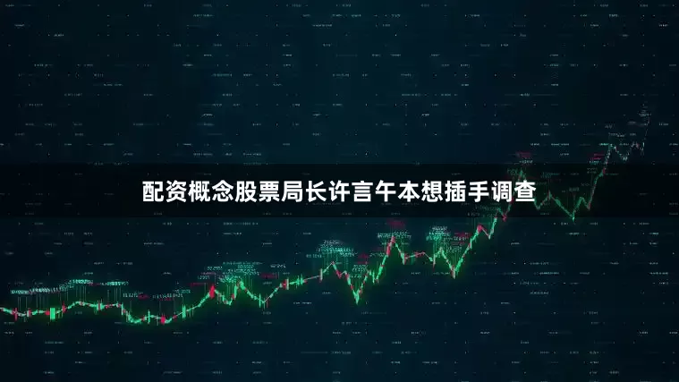 配资概念股票局长许言午本想插手调查